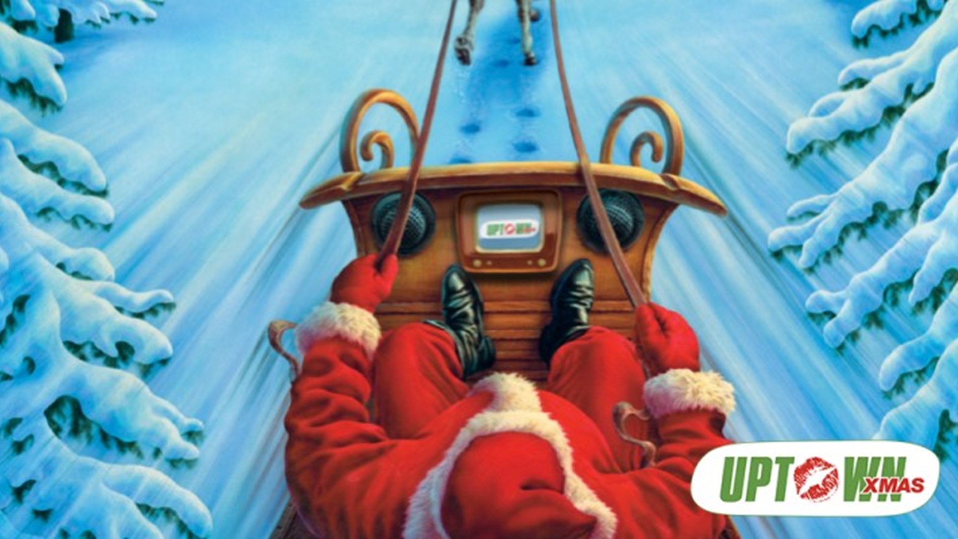 Julemand i slæde fra Uptown Christmas TV